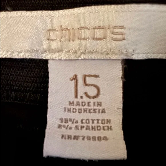 Chico's Women's Black Cargo Pants - Picture 2 of 6